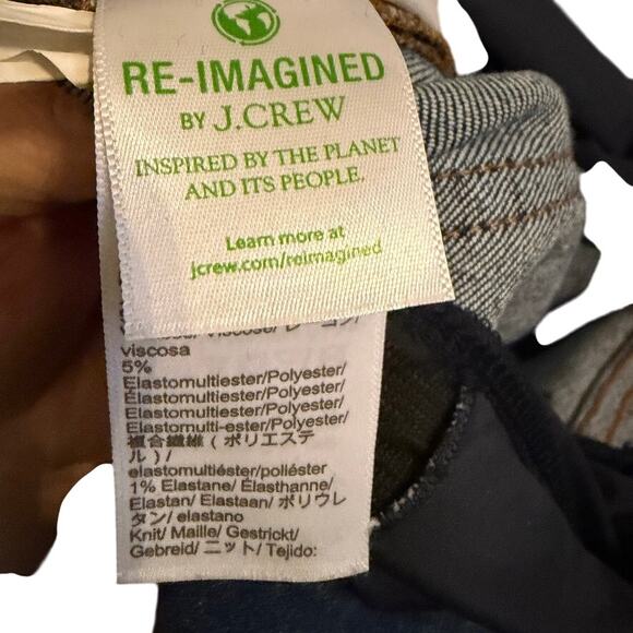 J.Crew 29 Maternity Panel Skinny Jeans Blue Denim Stretch Reimagined Pregnancy - Picture 6 of 9